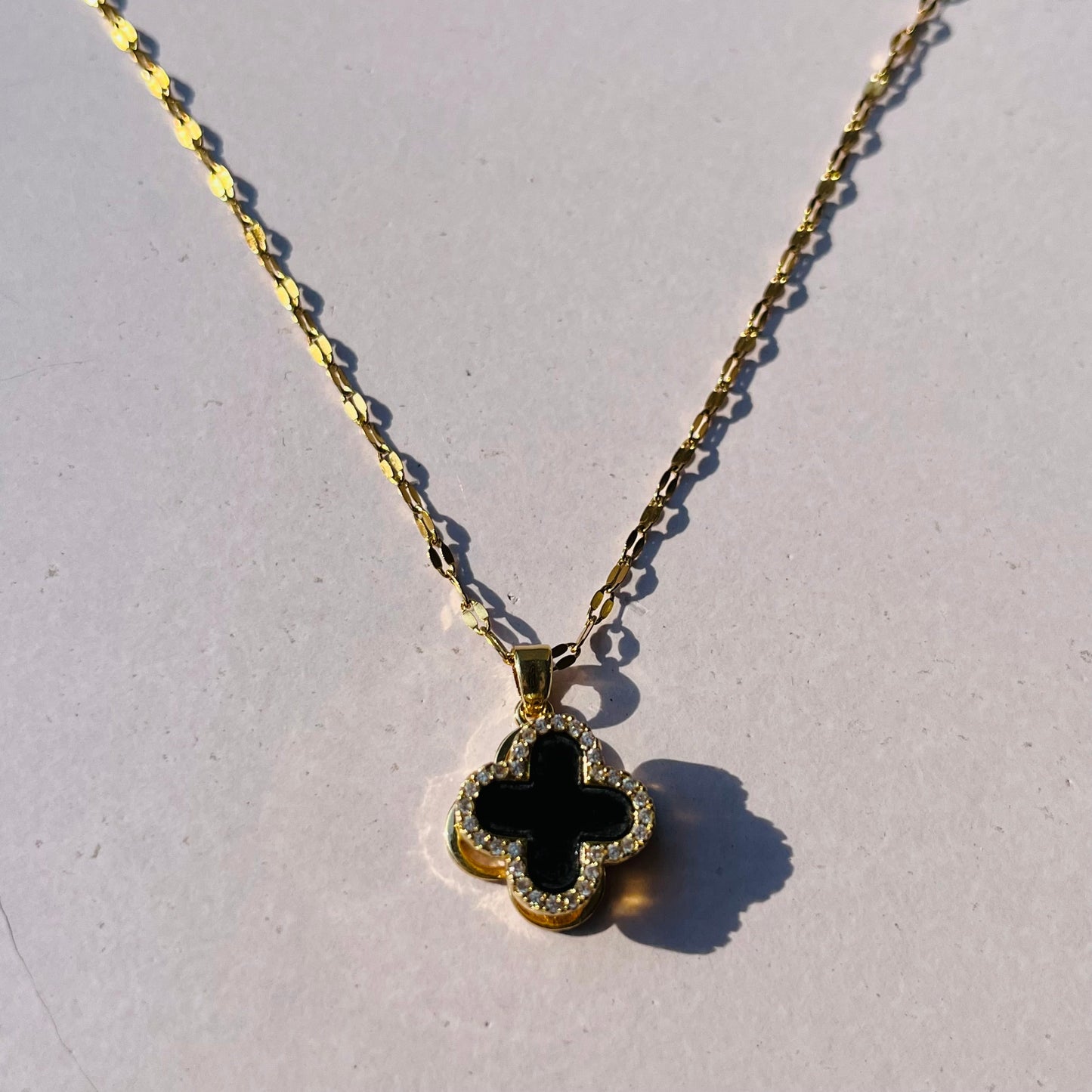 β 5-Piece Four Leaf Clover Jewelry Set (Spinning Pendant, Bracelet, Bangle & Ring)